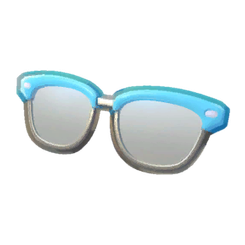 50s Blue Frame Glasses