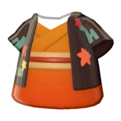 Crane And Maple Kimono
