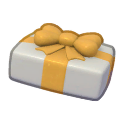 Gold And White Present Hat