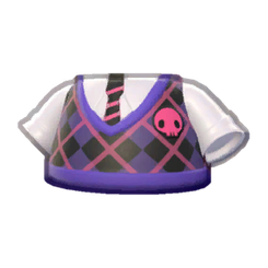 Kuromi Argyle Sweater