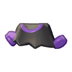 Kuromi Purple Trim Crop Top