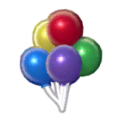 Metallic Rainbow Balloons