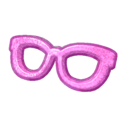 Pastel Fluff Glitter Glasses