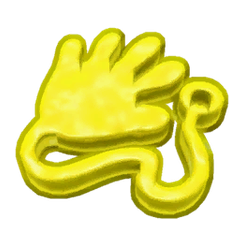 Arcade Yellow Sticky Hand