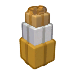 Gold And White Present Pile