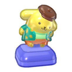 Pompompurin Kicking Figure