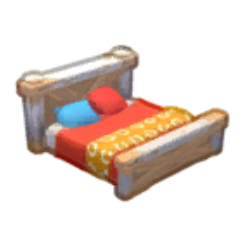 Rustic Double Bed