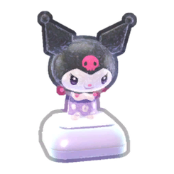 Shiny Grumpy Kuromi Figure