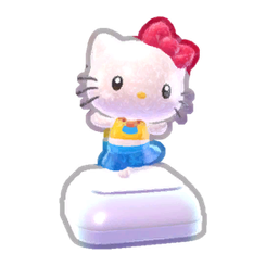 Shiny Hello Kitty Running Figure