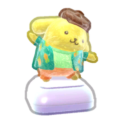 Shiny Pompompurin Posing Figure