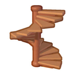 Wide Spiral Stairs