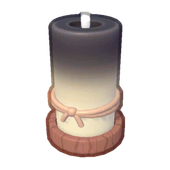 Tall Black Candle