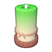 Tall Green Candle