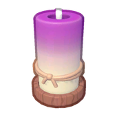 Tall Violet Candle