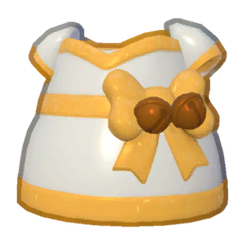 Gold And White Bell Dress Product Image