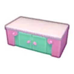 Dessert Boat Pink & Teal Counter Product Image