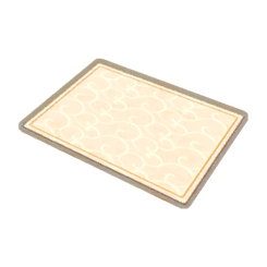 Gold And White Print Rug Product Image