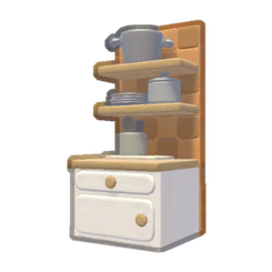 Kitchen Counter With Full Shelves Product Image