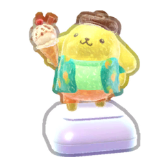 Shiny Pompompurin Ice Cream Figure Product Image