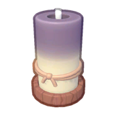 Tall Gray Candle Product Image